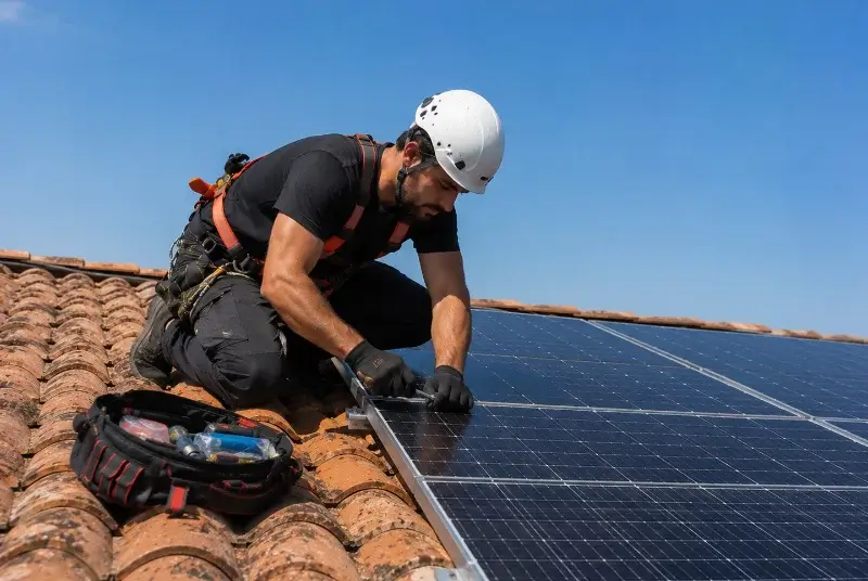 Maintenance et monitoring de panneaux solaires à Ercé-en-Lamée
