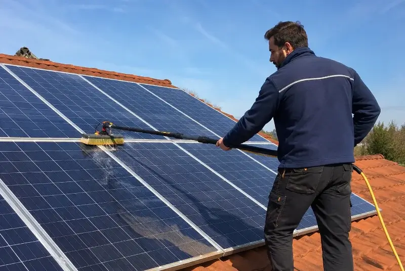 Nettoyage et entretien de panneaux solaires à Ercé-en-Lamée